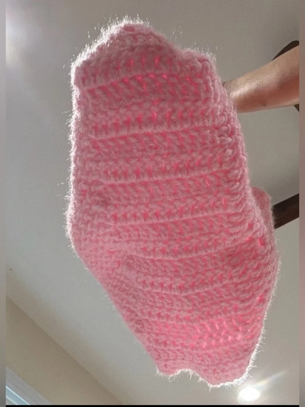 Handmade Crochet Lavender and Pink Shoulder Bags